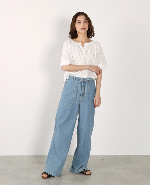 刺しゅうラグランブラウス 詳細画像 ホワイト 11