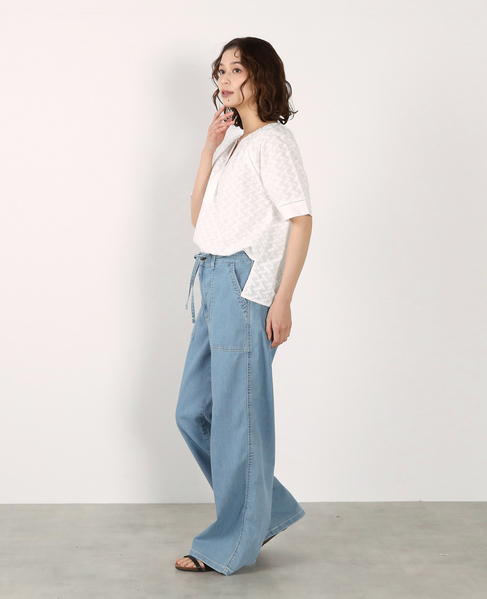 刺しゅうラグランブラウス 詳細画像 ホワイト 7