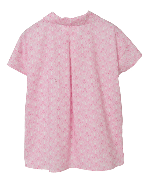 【LOURMARIN】リバティプリントボウタイブラウス 詳細画像 ピンク 14