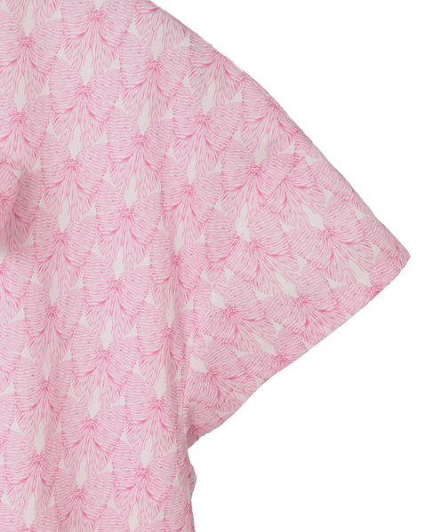 【LOURMARIN】リバティプリントボウタイブラウス 詳細画像 ピンク 16