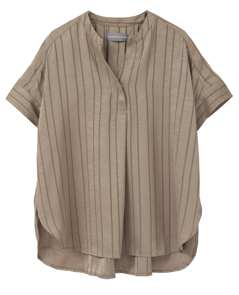 スキッパータックシャツ 詳細画像 ベージュ 1