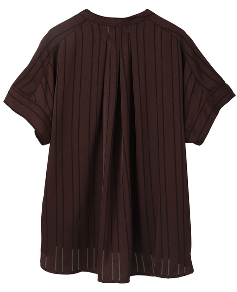 スキッパータックシャツ 詳細画像 ブラウン 2