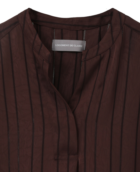 スキッパータックシャツ 詳細画像 ブラウン 3