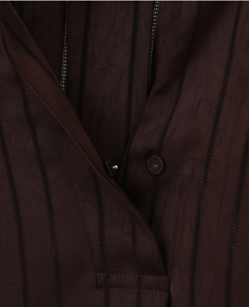 スキッパータックシャツ 詳細画像 ブラウン 5