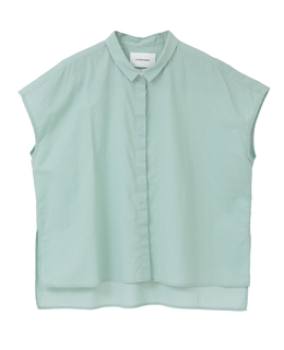 【LOURMARIN】シャツカラーフレンチブラウス