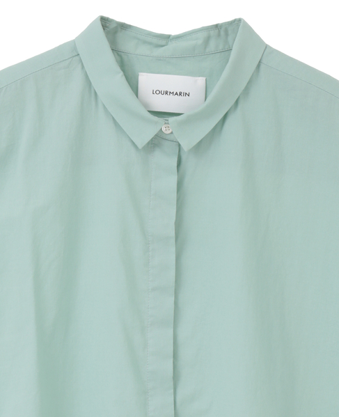 【LOURMARIN】シャツカラーフレンチブラウス 詳細画像 ミント 3