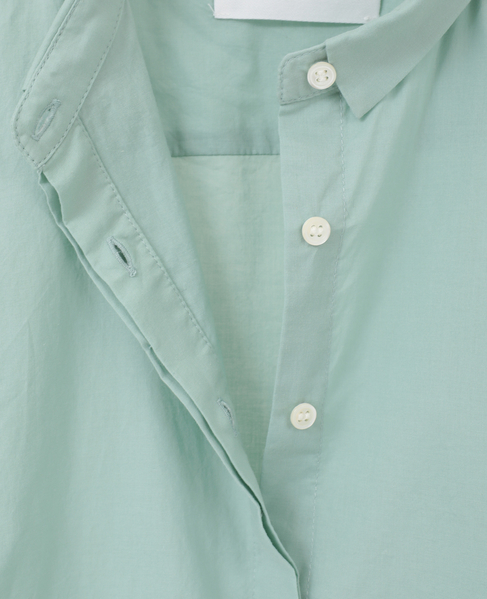 【LOURMARIN】シャツカラーフレンチブラウス 詳細画像 ミント 6
