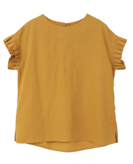 【LOURMARIN】フリルスリーブブラウス