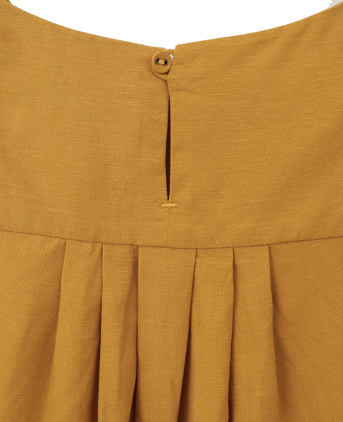 【LOURMARIN】フリルスリーブブラウス 詳細画像 イエロー 4