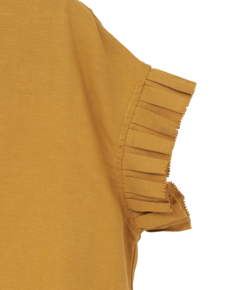 【LOURMARIN】フリルスリーブブラウス 詳細画像 イエロー 5
