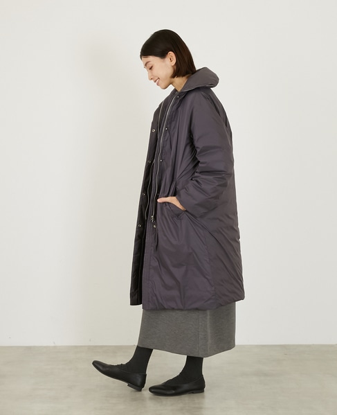 裏キルトダウンコート 詳細画像 グレー 4