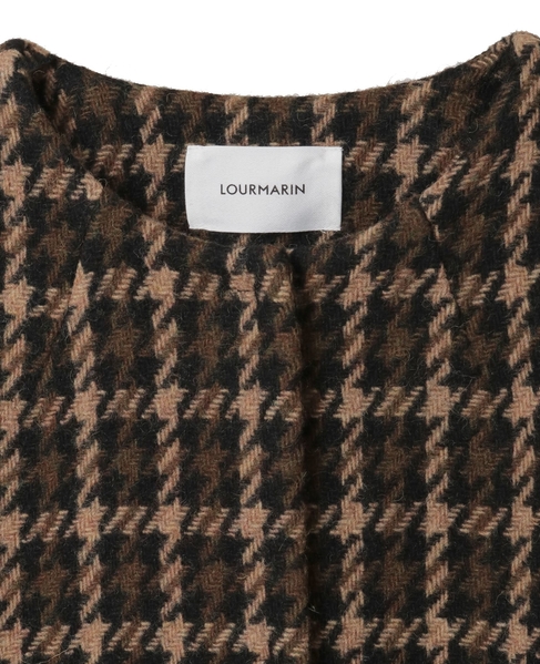 【LOURMARIN】チドリツィードノーカラーコート 詳細画像 その他 11