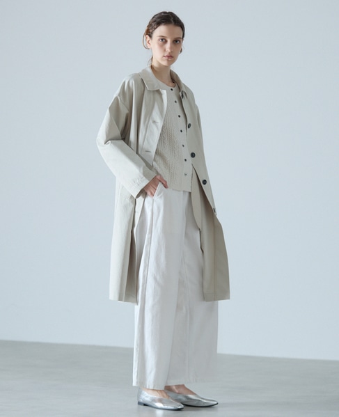 ステンカラーコート 詳細画像 グレイッシュベージュ 1