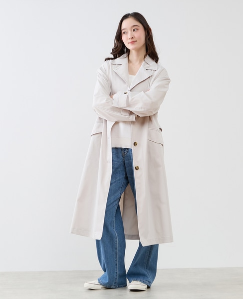 シングルトレンチコート 詳細画像 グレイッシュベージュ 3