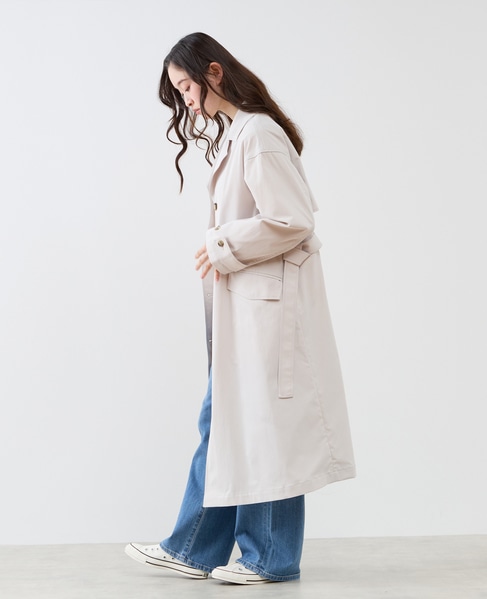 シングルトレンチコート 詳細画像 グレイッシュベージュ 4