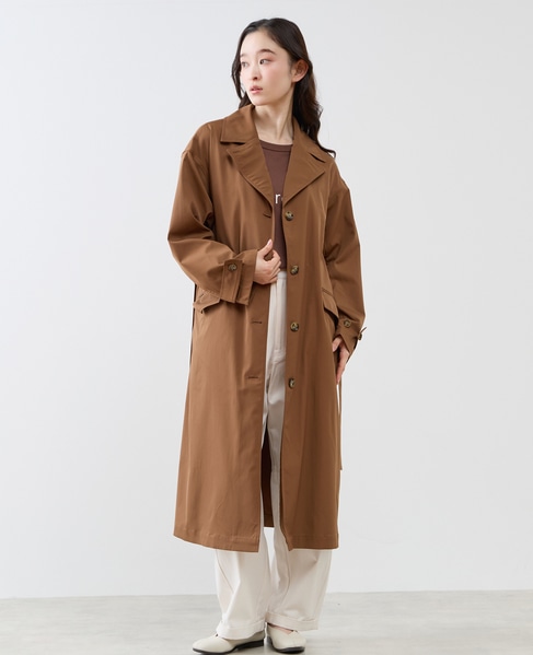 シングルトレンチコート 詳細画像 ブラウン 1