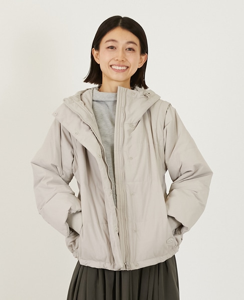 2WAY中綿ジャケット 詳細画像 グレイッシュベージュ 1