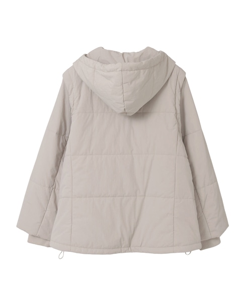 2WAY中綿ジャケット 詳細画像 グレイッシュベージュ 11