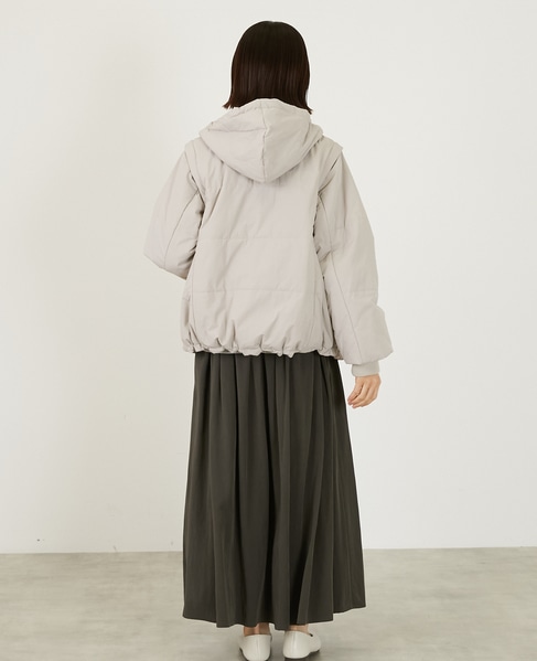 2WAY中綿ジャケット 詳細画像 グレイッシュベージュ 5