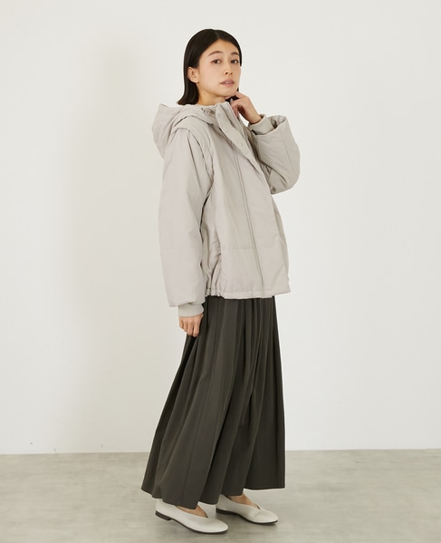 2WAY中綿ジャケット 詳細画像 グレイッシュベージュ 7