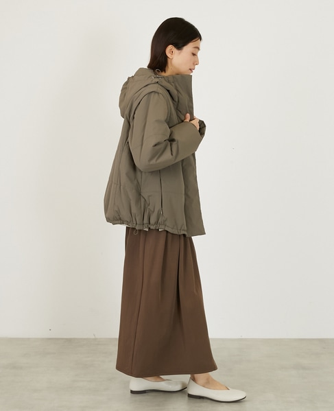 2WAY中綿ジャケット 詳細画像 カーキ 6