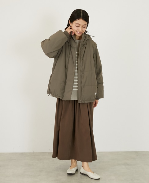 2WAY中綿ジャケット 詳細画像 カーキ 8