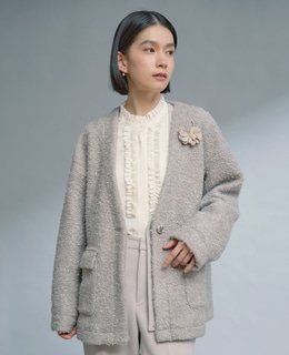 ツィードカーディガンジャケット