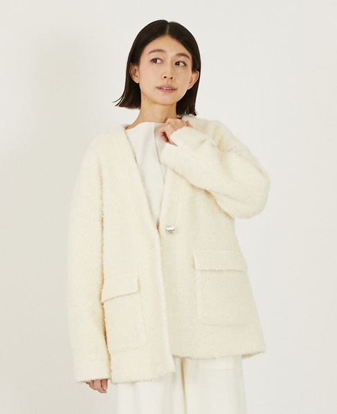 ツィードカーディガンジャケット 詳細画像 オフホワイト 1