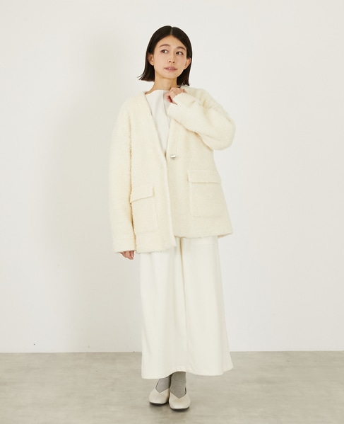 ツィードカーディガンジャケット 詳細画像 オフホワイト 2