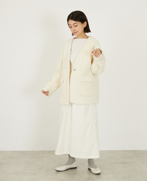 ツィードカーディガンジャケット 詳細画像 オフホワイト 3