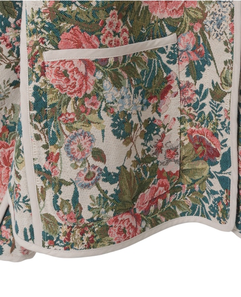 【LOURMARIN】ノーカラーゴブランジャケット 詳細画像 オフホワイト 8