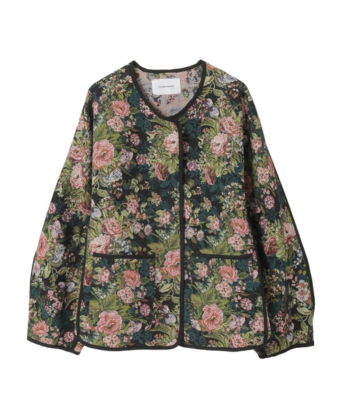 【LOURMARIN】ノーカラーゴブランジャケット 詳細画像 ブラック 10