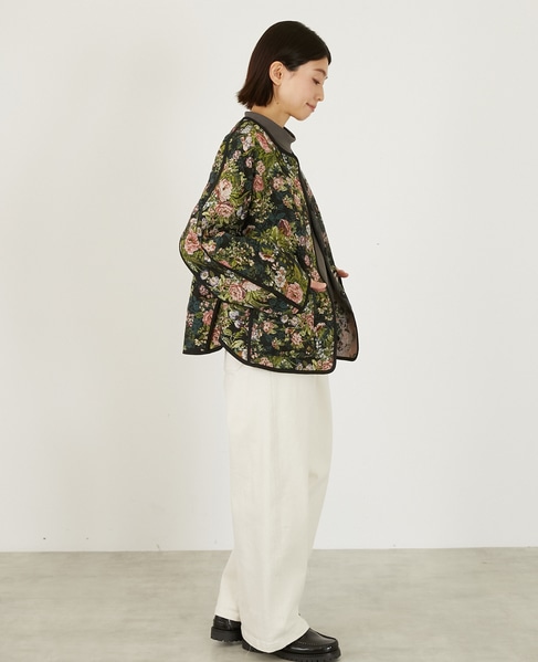 【LOURMARIN】ノーカラーゴブランジャケット 詳細画像 ブラック 6