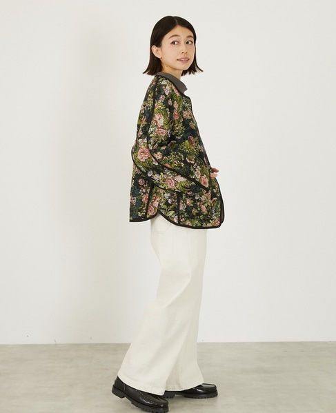 【LOURMARIN】ノーカラーゴブランジャケット 詳細画像 ブラック 7