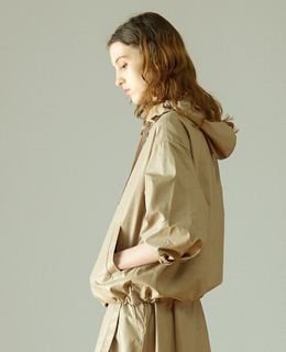 【LOURMARIN】裾ドロストフーディブルゾン