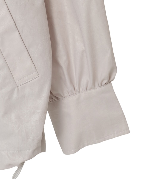 【LOURMARIN】裾ドロストフーディブルゾン 詳細画像 グレイッシュベージュ 14