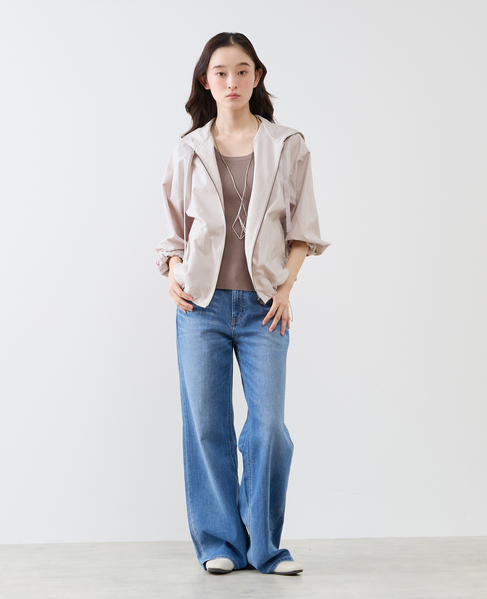 【LOURMARIN】裾ドロストフーディブルゾン 詳細画像 グレイッシュベージュ 2