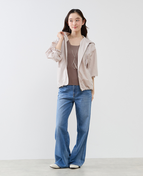 【LOURMARIN】裾ドロストフーディブルゾン 詳細画像 グレイッシュベージュ 3