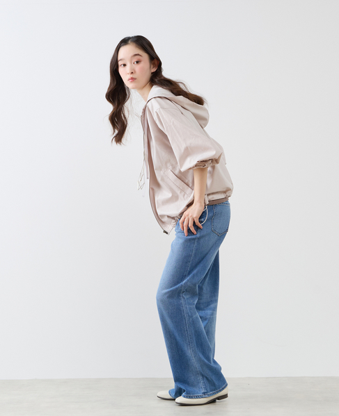 【LOURMARIN】裾ドロストフーディブルゾン 詳細画像 グレイッシュベージュ 6