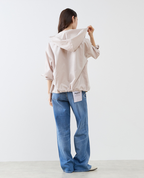 【LOURMARIN】裾ドロストフーディブルゾン 詳細画像 グレイッシュベージュ 7