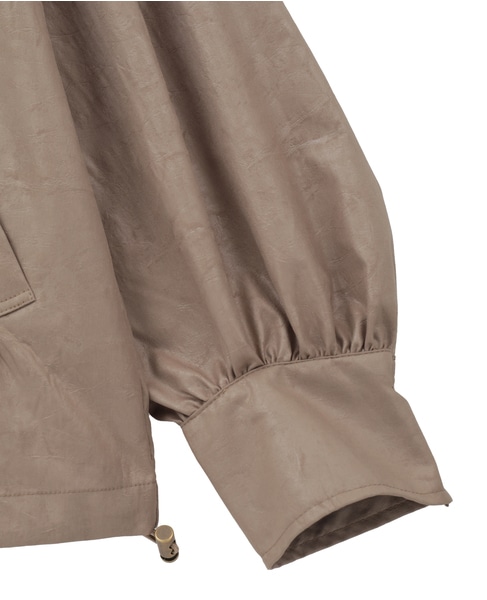 【LOURMARIN】裾ドロストフーディブルゾン 詳細画像 ベージュ 6