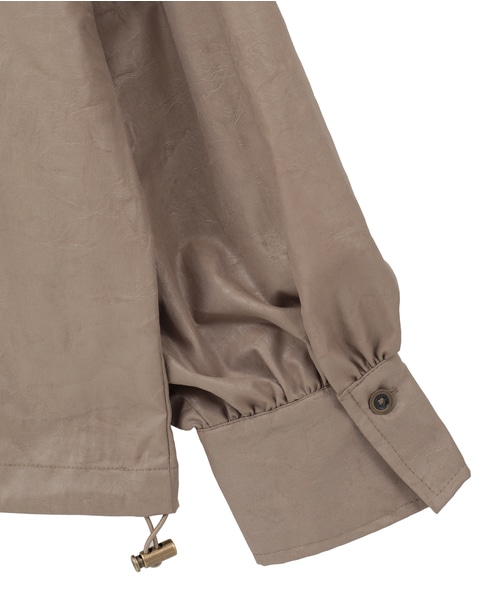 【LOURMARIN】裾ドロストフーディブルゾン 詳細画像 ベージュ 7