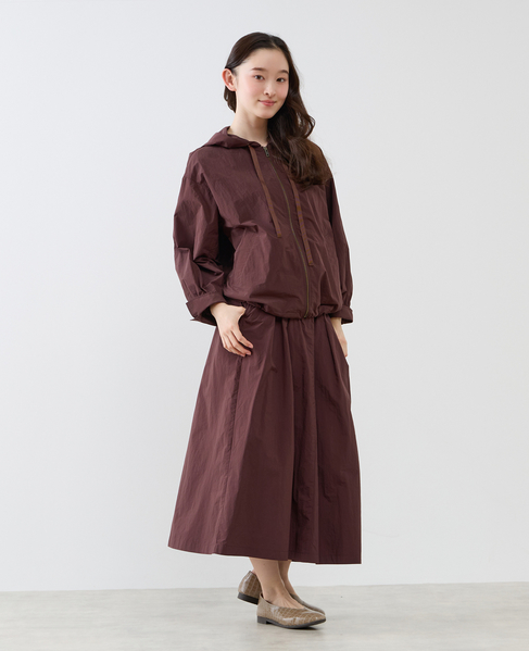 【LOURMARIN】裾ドロストフーディブルゾン 詳細画像 ブラウン 2