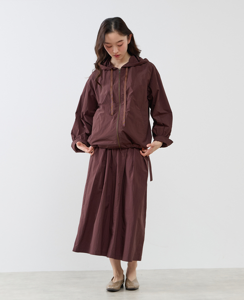 【LOURMARIN】裾ドロストフーディブルゾン 詳細画像 ブラウン 3