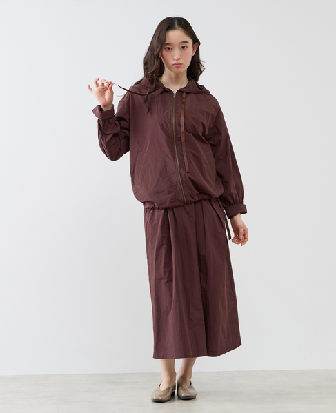 【LOURMARIN】裾ドロストフーディブルゾン 詳細画像 ブラウン 4