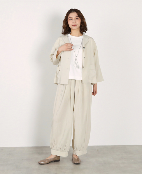 オープンカラージャケット 詳細画像 ライトベージュ 11