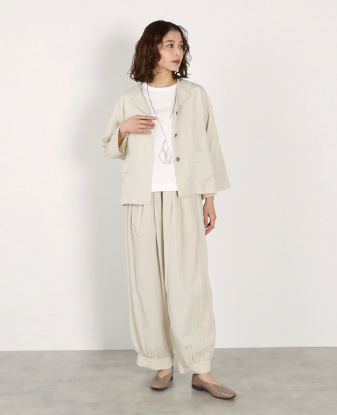 オープンカラージャケット 詳細画像 ライトベージュ 3