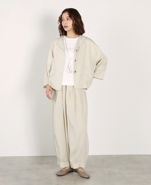 オープンカラージャケット 詳細画像 ライトベージュ 4