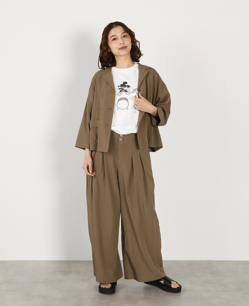 オープンカラージャケット 詳細画像 カーキ 3