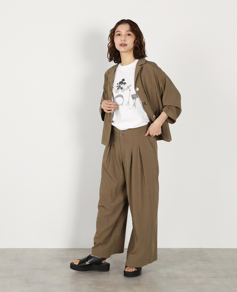 オープンカラージャケット 詳細画像 カーキ 6